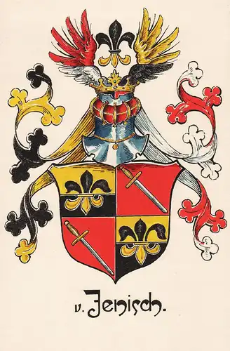 v.Jenisch - Wappen coat of arms heraldry Heraldik Hamburg