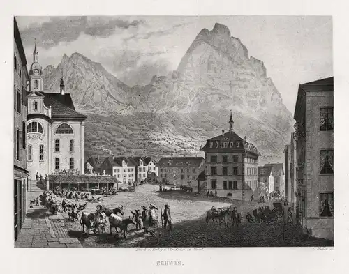 Schwyz. - Schwyz Stadt Marktplatz Schweiz Suisse Switzerland