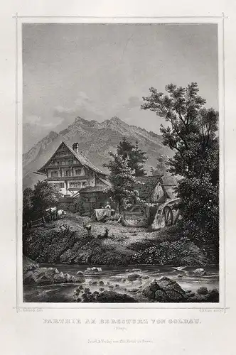 Parthie am Bergsturz von Goldau (Schwyz) - Bergsturz von Goldau Lauerz Arth Kanton Schwyz Schweiz Suisse Switz