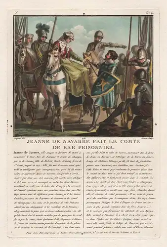 Jeanne de Navarre fait le Comte de Bar Prisonnier - Jeanne I de Navarre Henri III de Bar