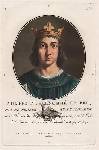 Philippe IV, surnommé le Bel, Roi de France et de Navarre - Philippe IV le Bel of France (1268-1614) King roi