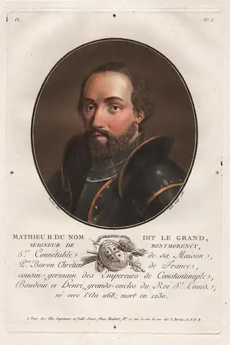 Mathieu II du Nom, dit le Grand - Mathieu II de Montmorency (c.1168-1230) Ecouen Conflans-Sainte-Honorine d'Ac