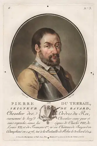 Pierre du Terrail, Seigneur de Bayard - Pierre du Terrail, Chevalier de Bayard (1476-1524) French knight Portr