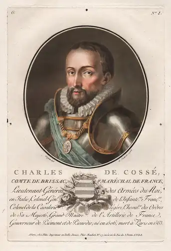 Charles de Cossé. Comte de Brisac, Marechal de France - Charles I de Cossé, comte de Brissac (1505-1563) Frenc