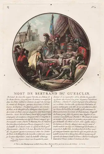 Mort de Bertrand du Guesclin - Chateauneuf-de-Randon Auvergne Bertrand du Guesclin