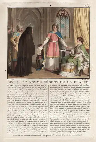 Suger est nommé Regent de la France - Suger abbé French abbot statesman