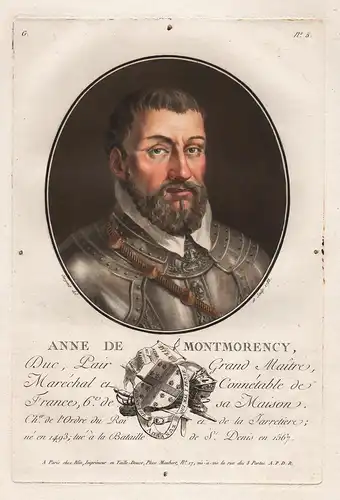 Anne de Montmorency - Anne de Montmorency (1493-1567) French soldier marshal Constable Portrait