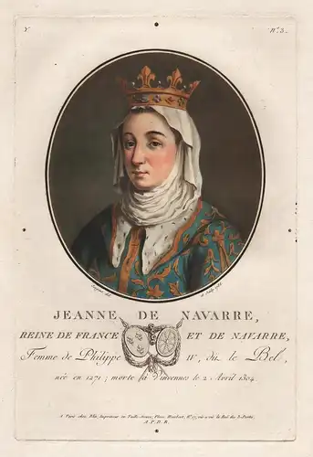 Jeanne de Navarre Reine de France et de Navarre - Jeanne I de Navarre (1273-1305) reine princesse France Comte