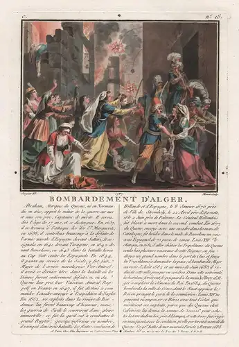 Bombardement d'Alger - Bombardment of Algiers 1682 Algeria Algier Alger Algerie