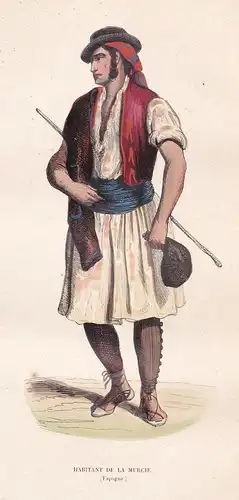 Habitant de la Murcie (Espagne) - Murcia Spanish man Spain Espana Spanien costume Trachten costumes