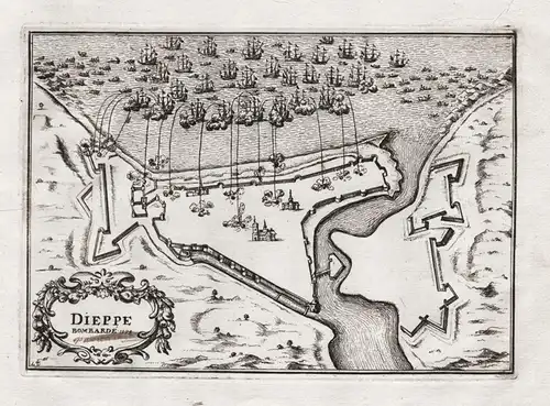 Dieppe - Dieppe Seine-Maritime Normandie gravure