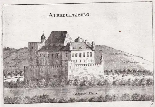 Albrechtsperg - Burg Albrechtsberg an der Großen Krems Kupferstich