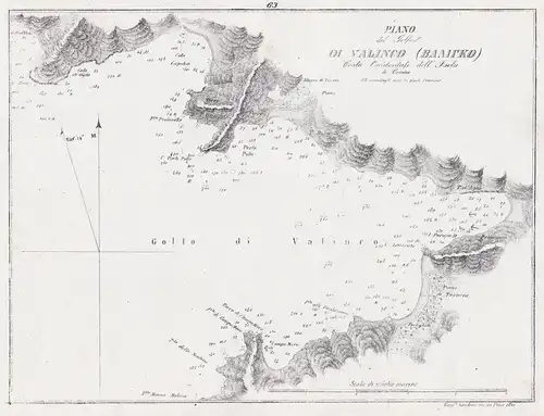 Piano del Golfo di Valinco. - Gulf of Valinco Corse Corsica Korsika Plan