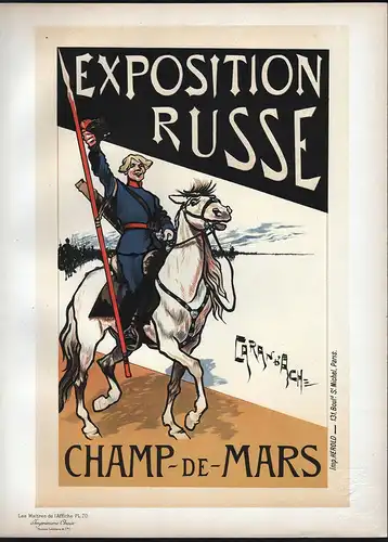 Affiche pour l'Exposition Russe (Plate 70) - Russia Russland Ausstellung exhibition poster Plakat Art Nouveau