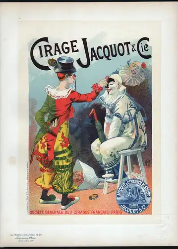 Affiche pour le Cirage Jacquot et C.ie (Plate 90) - cirque circus Zirkus poster Plakat Art Nouveau Jugendstil