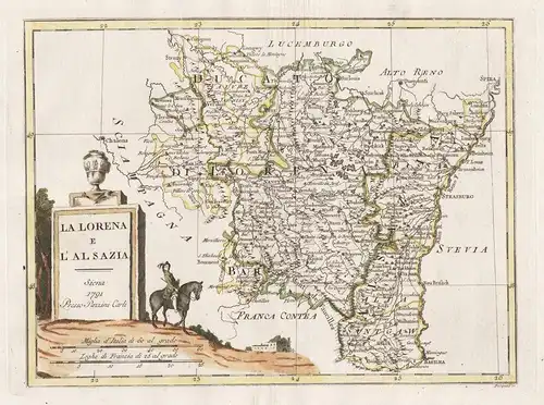 La Lorena e l'Alsazia - Lorraine Alsace Lothringen Elsass Strasbourg Nancy Toul Verdun France