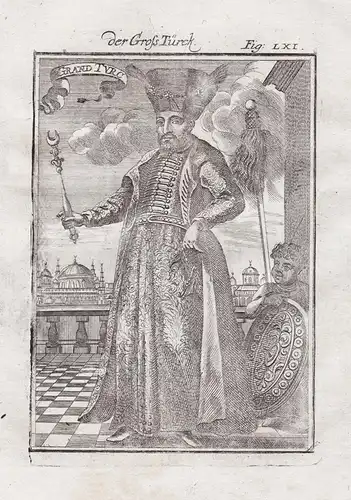 Grand Turc - Mehmed IV (1642-1693) Sultan Ottoman Empire Turkey Türkei Portrait