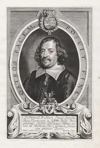 Antonius de Brun, Eques Auratus Regis Hispaniarum in Supremo Belgii... - Antoine Brun (1599-1654) Baron d'Aspr