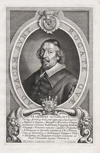 Franciscus Guilielmus - Franz Wilhelm von Wartenberg (1593-1661) Osnabrück Regensburg Kardinal Reichsgraf Witt