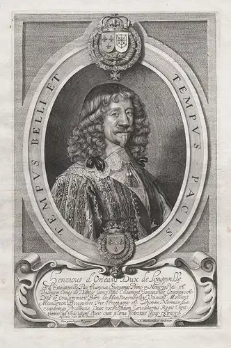 Henricus d'Orleans Dux de Longeville et d'Estoutenville, Par Franciae, Supremus Princ. in Neuchastel... - Henr