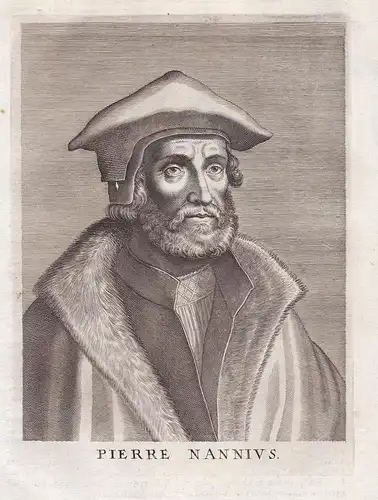 Pierre Nannius - Petrus Nannius /1496-1557) Pieter Nanninck Dutch poet humanist Dichter