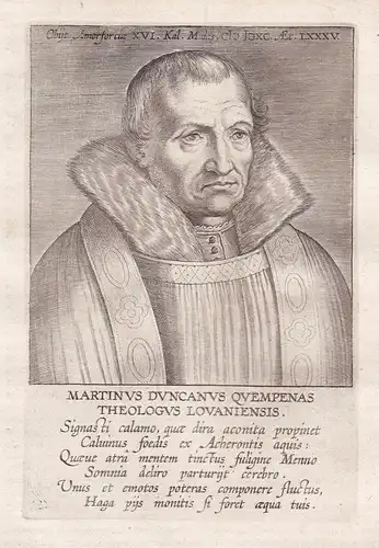 Martinus Duncanus Quempenas (1506 - 1590) / Martin Donk Martinus Duncanus theologian Kempen Amersfoort Portrai