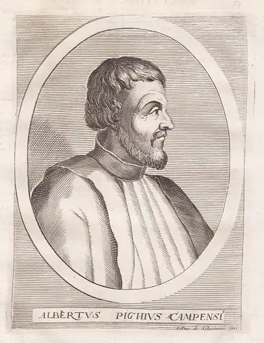 Albertus Pighius Campensi - Albert Pighius (1460-1542) mathematician astronomer Utrecht Mathematiker Astronom
