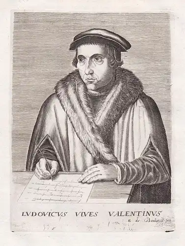 Ludovicus Vives Valentinus - Juan Luis Vives (1492-1540) Spanish Humanist philosopher Renaissance humanista Es