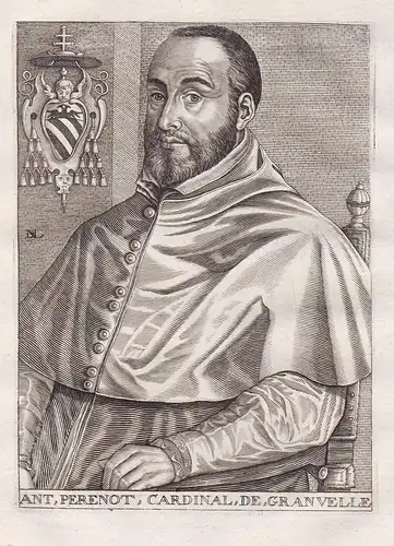 Ant. Perenot, Cardinal de Granvelle-  Antoine Perrenot de Granvelle (1517-1586) Cardinal bishop Arras Mechelen