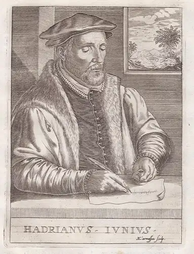 Hadrianus Iunius - Hadrianus Junius (1511-1575) Arzt emblematist physician London Haarlem Hoorn Louvain Leiden