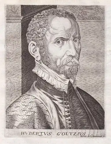 Hubertus Goltzius - Hubert Goltzius (1526-1583) cousin of Hendrick Goltzius Maler painter peintre engraver Por