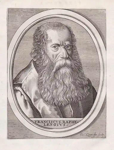 Francois Raphelengius - Franciscus Raphelengius (1539-1597) Francois Ravlenghien Orientalist orientaliste publ