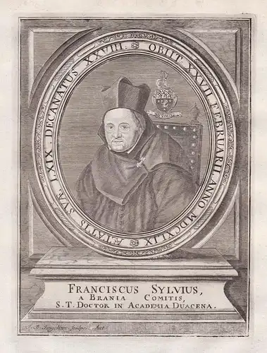 Franciscus Sylvius - Francis Sylvius (1581-1649) theologian Braine-le-Comte, Mons, Leuven, Douai Portrait
