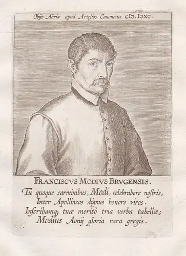 Franciscus Modius Brugensis - Franciscus Modius (1556 - 1597) Douay Jurist Portrait