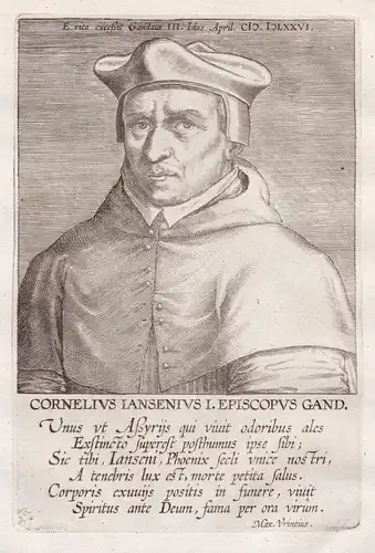 Cornelius Jansenius I. Episcopus Gand - Cornelius Janssen (1510-1576) Jansenius bishop Gent Gand Portrait