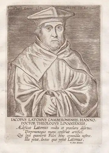 Iacobus Latomus Camberonensis (1474 - 1544) / Jacques Masson Jacobus Latomus Flemish theologian Leuven Cambron