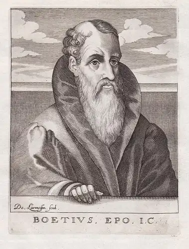 Boetius Epo. I. C.  - Boetius Epo (1529-1599) Anwalt Jurist lawyer Reduzum Friesland Köln Leuven Paris Douai P