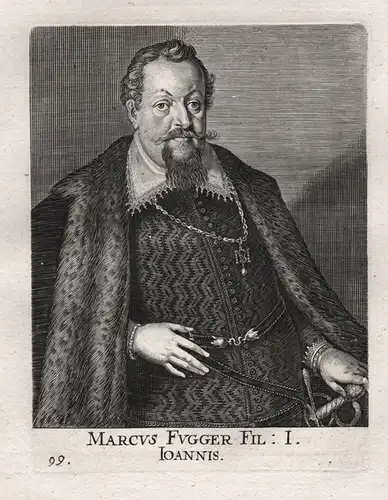 Marcus Fugger Fil. I. Ioannis - Marx Fugger (1564-1614) Kaufmann Augsburg Portrait