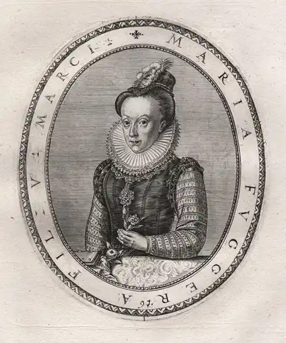 Maria Fuggera Fil. V. Marci - Maria Fugger (1566-1646) Nordendorf Eberstein Biberach Welden Portrait