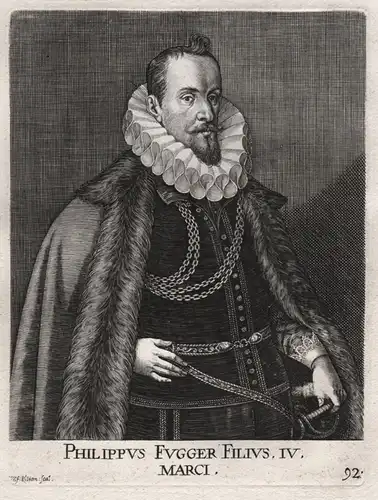 Philippus Fugger - Philipp Freiherr von Fugger (1567 - 1601) Nordendorf Augsburg Biberbach Probst St. Moritz