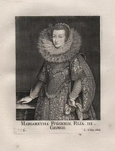 Margaretha Fuggerin - Margareta Gräfin Fugger zu Nordendorf (1592-1652) Portrait