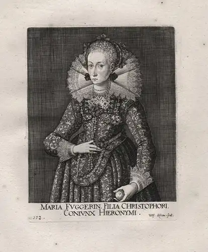 Maria Fuggerin - Maria Fugger (1594-1635) Kirchberg Schwarzenberg Weissenhorn Portrait