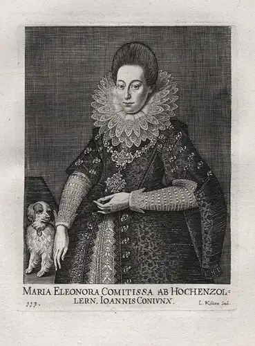 Maria Eleonora Comitissa ab Hochenzollern - Maria Eleonora Fugger v. Hohenzollern-Sigmaringen (1586-1668) Hund