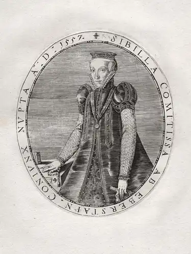 Sibilla Comitissa Ab Eberstain - Sibylla von Eberstein Fugger (1531 - 1589) Portrait