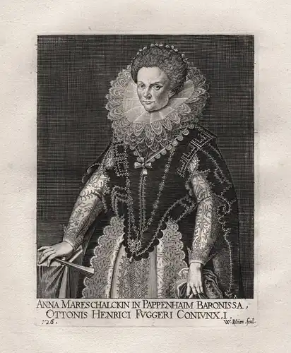Anna Mareschalckin in Pappenhaim Baronissa - Anna Fugger (15841616) Pappenheim Grönenbach Portrait