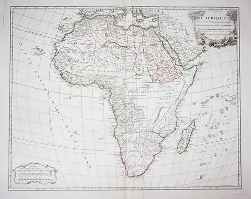 L'Afrique. - Africa Afrika Afrique Kontinent continent Karte map