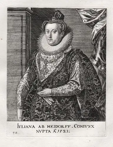 Iuliana ab Heidorff - Juliana Freiin Fugger (1559-1611) Heudorf Portrait