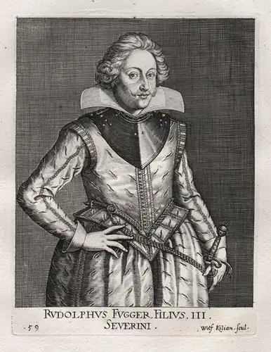 Rudolphus Fugger - Rudolf Freiherr Fugger (1589 - 1616) Graf von Kirchberg und Weissenhorn Schwabmünchen Portr