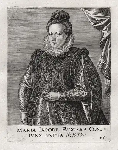 Maria Jacobe Fuggera - Maria Jakobäa Fugger (1562 - 1588) Kirchheim Glött Mickhausen Portrait