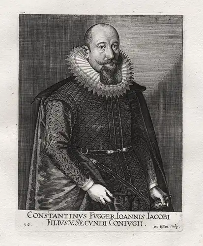 Constantinus Fugger. - Konstantin Fugger zu Zinnenberg (1569-1627) Münich Münchhausen Portrait